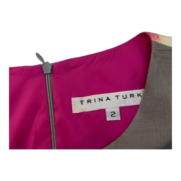 Trina Turk Darling Floral Mini Shift Dress Size 2 - Picture 5 of 10